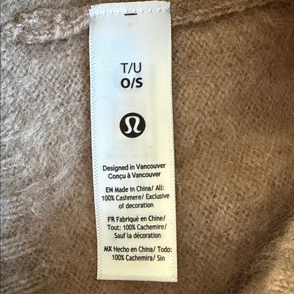 🆕 LULULEMON Fuzzy Cashmere Beanie Heathered Nutmeg NWT - Picture 10 of 15